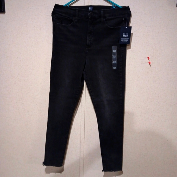 GAP Black Skinny Jeans Size 10/30R - Picture 1 of 7